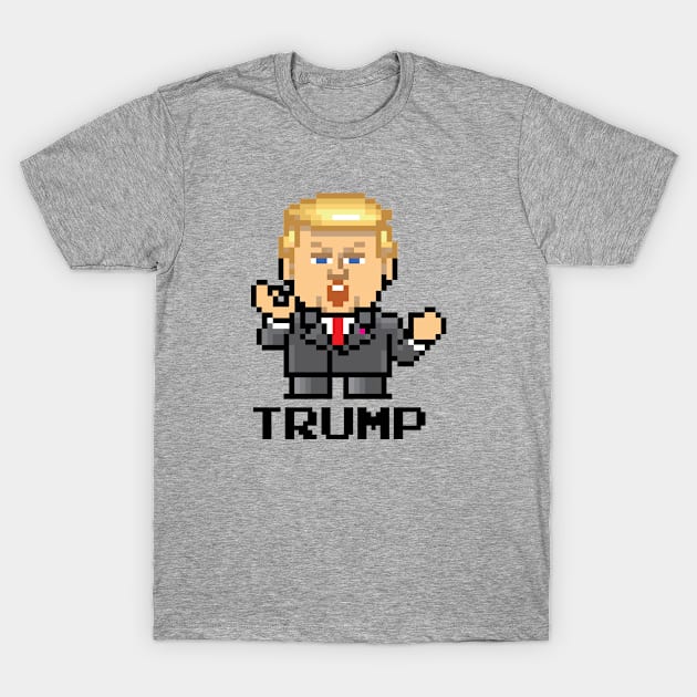 Donald Trump Pixel President T-Shirt by Rebus28